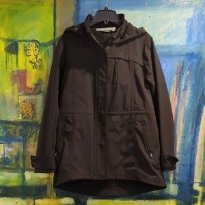 Athleta Black Fleece Lined Jacket Size Large